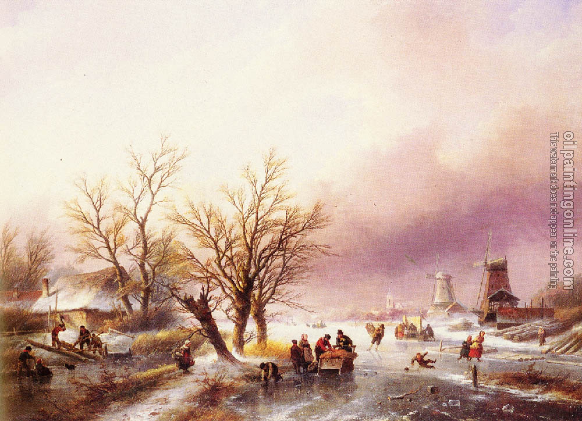 Jan Jacob Coenraad Spohler - A Winter Landscape